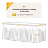 2 Pack Ivory Spandex Tablecloth for 6FT Rectangle Tables, Fitted