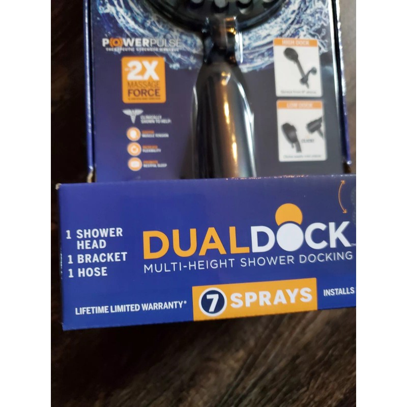Waterpik L@@K Waterpik DualDock Multi-Height 7-Spray Multi-Height Shower Docking