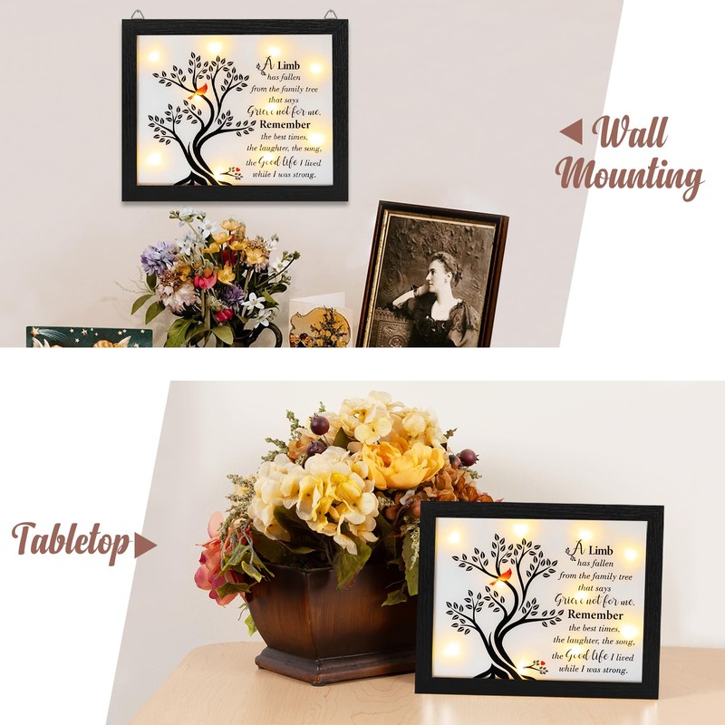 Fabuday LED Shadow Box - Modern LAMP, Wood Material, Fallen
