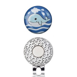 Scott Edward Golf Ball Marker with Magnetic Hat Clip, Removable Attaches Easily to Golf Cap, Funny Golf Gift for Men Women
