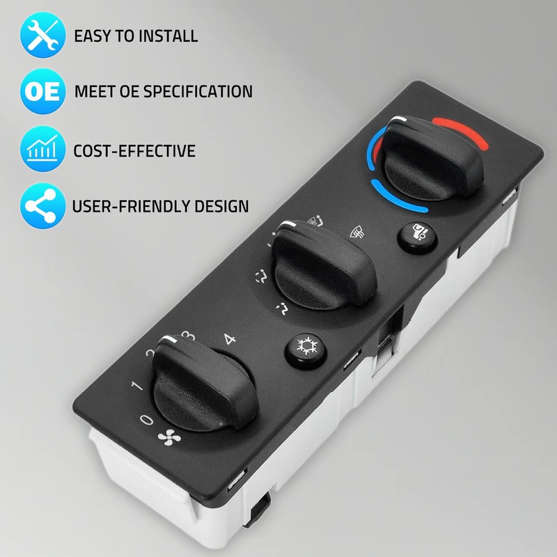 Q21-6119 HVAC A/C Heater Climate Control Module Panel Switch Fits