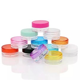 원형 크림 샘플병 3g 소분 공병 용기 여행용 100P [블루100P(021701)] Round Cream Sample Bottle 3g Mini Container for Travel 100P [Blue 100P (021701)]