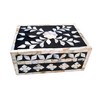 collectiblesBuy Handcrafted Bone Inlay Decorative Box Floral Design Multipurpose Storage