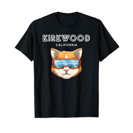 Kirkwood California - Funny Ski and Snowboard Cat T-Shirt