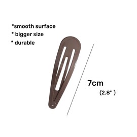 Pack of 16 Large Hair Clips for Women 7 cm Hair Clips Hair Clips for Thick Hair Women Hair Accessories (Brown)