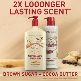 Old Spice Hand, Face & Body Lotion for Men, Lightweight 24/7 Moisturizer with Vitamin B3, Brown Sugar + Cocoa Butter Scent, 16 oz