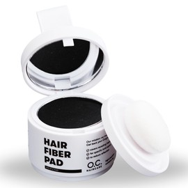 O.C. HAIRCARE Root Powder for Hair Thickening for Women & Men - for Secret Heads, Parting & Hairline - Recommended by Leading Salons - 9 Colours - Resistant Hair Powder (Black)