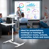 Manhattan Mobile Projector and Laptop Stand Cart - Two Shelve