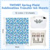 Tintnut Plaid Patterned Sublimation Ink Transfer Paper - 12 Sheets