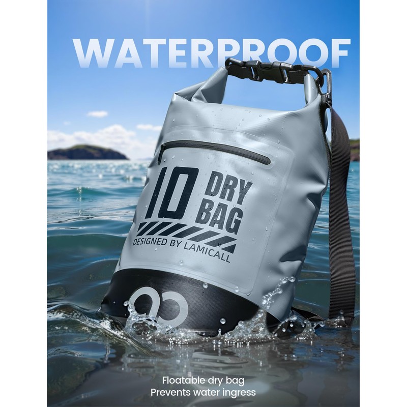 Lamicall Dry Bag, Waterproof Bag - [Robust & Anti-Scratch] 5L/10L/20L/30L/40L