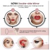 Vanity 7inch Mirror with Lights Rechargeable 1x/10x Double Sided Mirror