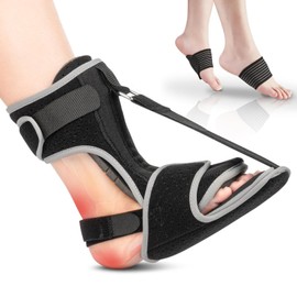 Bocguy Plantar Fasciitis Bandage, Plantar Fasciitis Night Splint with Spiky Massage Ball