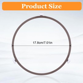 Microwave Turntable Ring 7Inch Microwave Oven Tray Roller Ring Glass Plate Rotating Support Holder Spinner Replacement Parts for Glass Plates 9.65-10.63in Wheels Height: 0.75" / 19mm
