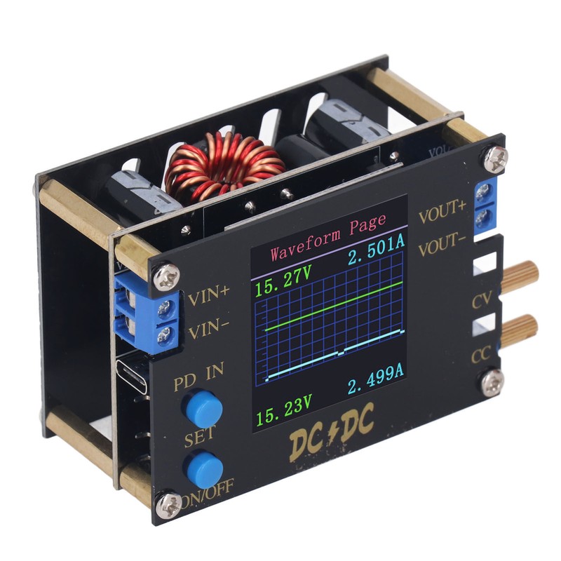 DC Buck Boost Converter Adjustable Voltage CC CV Power Supply