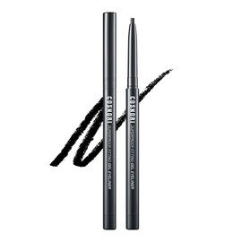 COSNORI Super Proof Fitting Gel Eyeliner 01 Vivid Black - Smudge-Proof, Longwear Eyeliner Pencil, Soft Drawing 2mm Ultra-Slim Pencil, Waterproof, 0.004oz (0.13g)