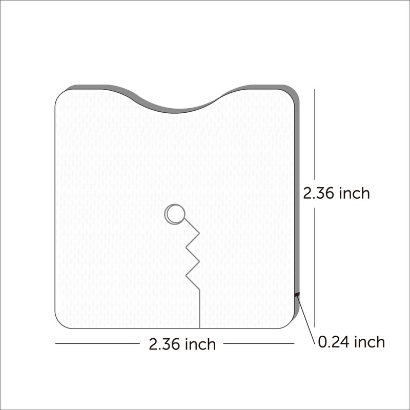 RCARE Thick Tracheostomy Dressing Pads, Nephrostomy - Soft and Breathable
