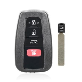 4-btn AC Smart Keyless Remote Car Key Fob for 2017-2020 Toyota Prius Prime FCC ID:HYQ14FBE 89904-47460 314.3Mhz (1)