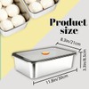 2Pcs Pizza Dough Proofing Box,Stainless Steel Pizza Storage Container with