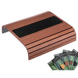 Kos Design Sofa Tray for Couch - Bamboo Tray for Armrest, Sofa Butler Armrest for Organisation, Couch Butler, Tray Table for Armrests, Iridescent Small Sofa Trays with Organiser