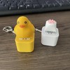Duck Quacking Keychain & Cat Meowing Keychain, Funny Quacking Duck