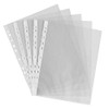 A4 Clear Punched Pockets Pack of 100 for Ring Binders