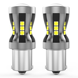 FAXCARS 1156 Front LED Bulbs for John Deere 316 318 322 332 420 430 655 755 855 955 Garden Tractor Head Lights, 6000K White 500% Brighter 12V Replacement OEM AD2062R