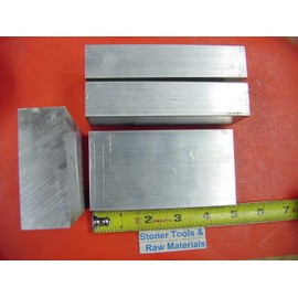 4 Pieces 1" X 2-1/2" Aluminum 6061 Flat BAR 5" Long T6511 Solid Mill Stock
