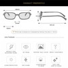 JCTAIFOO Retro Small Rectangular Sunglasses for Men and Women, Vintage