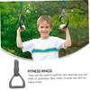 KOMBIUDA 2 Pcs Adjustable Gymnastic Rings with Thick Straps Premium