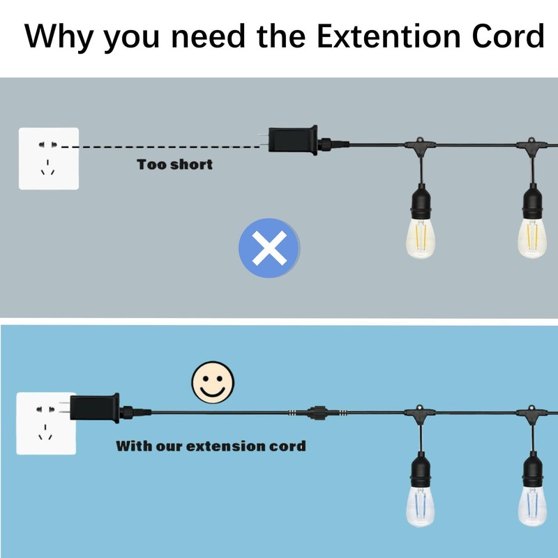 Jantoy Brightech Ambience Pro Waterproof Extension Cable for Solar Outdoor