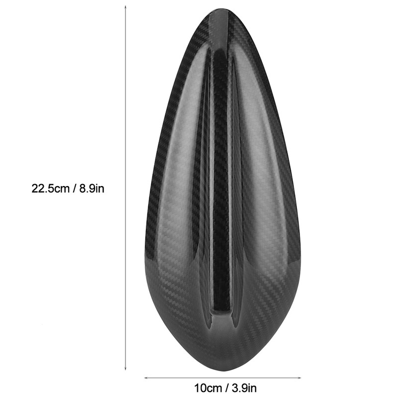 Universal Dry Carbon Fiber Shark Fin Antenna Cover Fit for