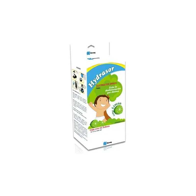 Hydrasor Electrolitos Orales Polvo Sabor Limón caja con 25 sobres