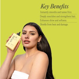 Rev320 Miracle 8 Keratin Hair Serum by K-Pure, Instant Deep Conditioning Treatment, Sulfate & Paraben Free, Keratin & Argan Oil Growth Formula for Repairing Dry, Damaged Hair, Frizz Control, & Lasting Shine