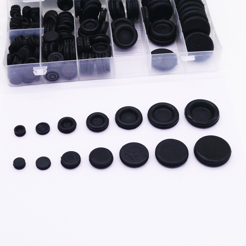 Diking 170Pcs Rubber Grommet Kits Firewall Hole Plug Set Electrical