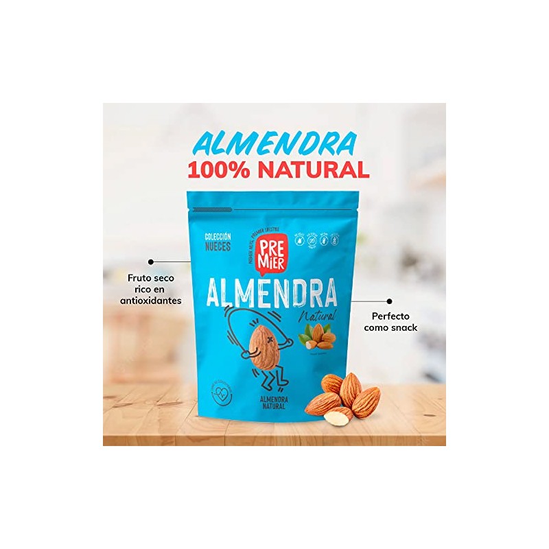 GRUPO PREMIER Almendra entera, son naturales, descascaradas y cuidadosamente clasificadas