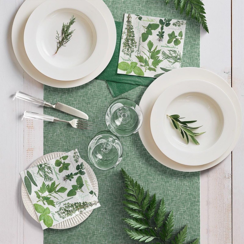 Paw Lunch Napkins Design Herbal Taste Collection Food Paw