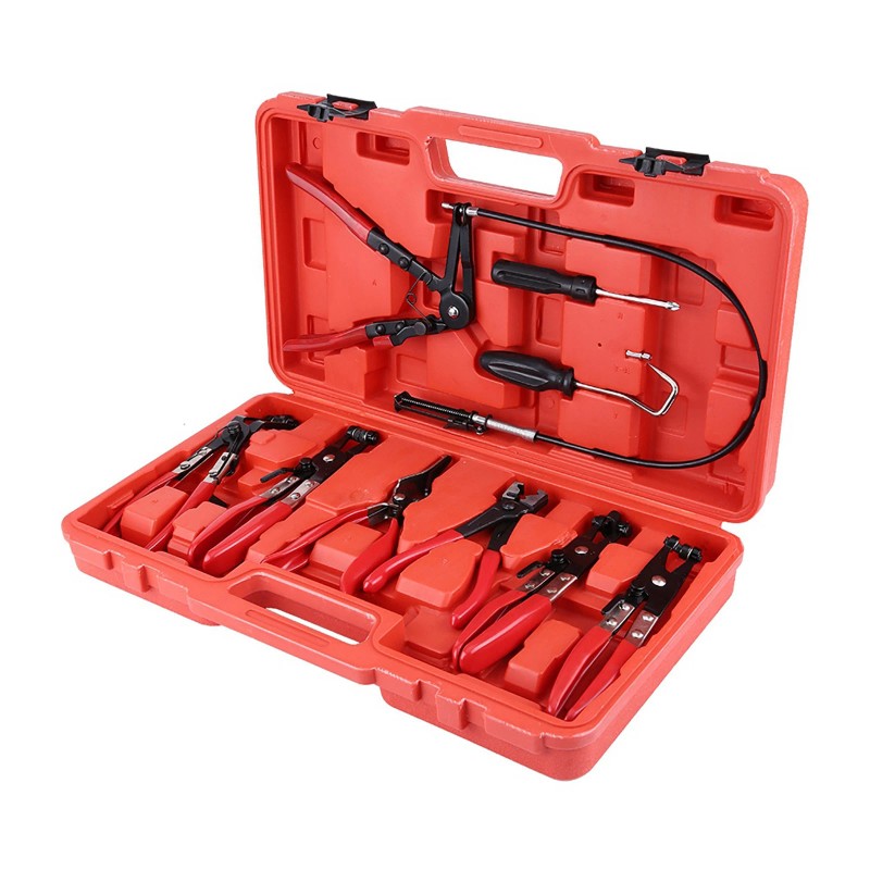 Unbranded 9pcs Steel & Plastic Flexible Hose Clamp Clip Plier