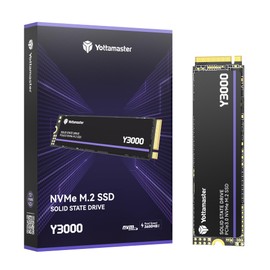Yottamaster Y3000 1TB SSD M.2 PCIe 3.0, Up to 3100MB/s, M.2 2280 NVMe Internal Solid State Drive with SLC Cache 3D NAND, Upgrade Storage for PC Computer, Laptop, Gaming