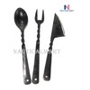 Forged Blacksmith Medieval Dining Hall Eating Utensils Viking Feastware By