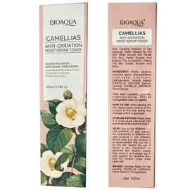 BIOAQUA Camellias Anti-Oxidation Moisturizing Repair Toner Nourishing Serum Smooth Delicate Skin Care 100ml / 3.38fl.oz