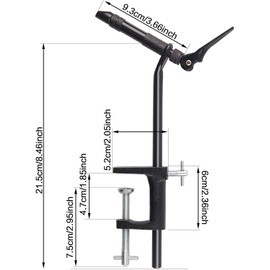Rotary Fly Tying Vise - Practical Fly Tying Tool with 360° Rotation and Multiple Adjustments for Teasers and Jigs Fly Fishing Hook Tying Tools