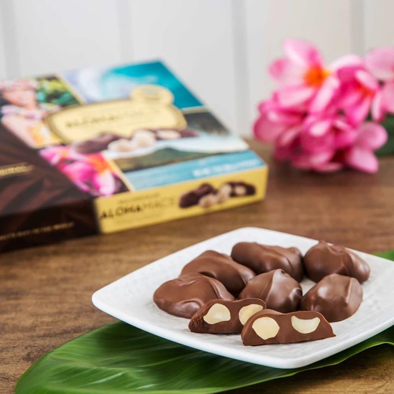 Hawaiian Host Alohamacs Milk Chocolate The Original Chocolate Covered Macadamia