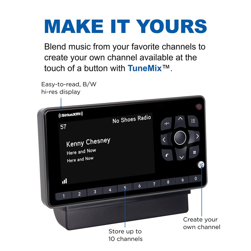 SiriusXM SXEZR1V1 Onyx EZR Satellite Radio with Vehicle Kit -