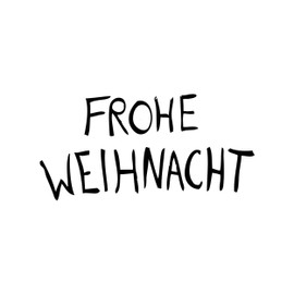 Newstamps Merry Christmas Wooden and Rubber Stamp for Card Making, Wooden Stamp, Christmas Card, Advent, Writing, Scrapbook, Textile Stamp, Decoration, Children