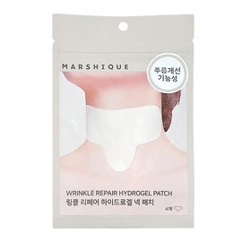 Marschique 마르시끄 링클 리페어 하이드로겔 넥 패치 4매입 3개 Marsique Wrinkle Repair Hydrogel Neck Patch, Pack of 4 (3 Packs)