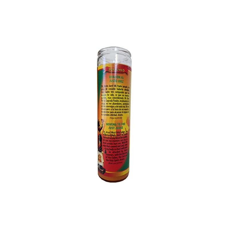 Staci19 Just Judge (Justo Juez) Orange Perfumed Pillar Candle