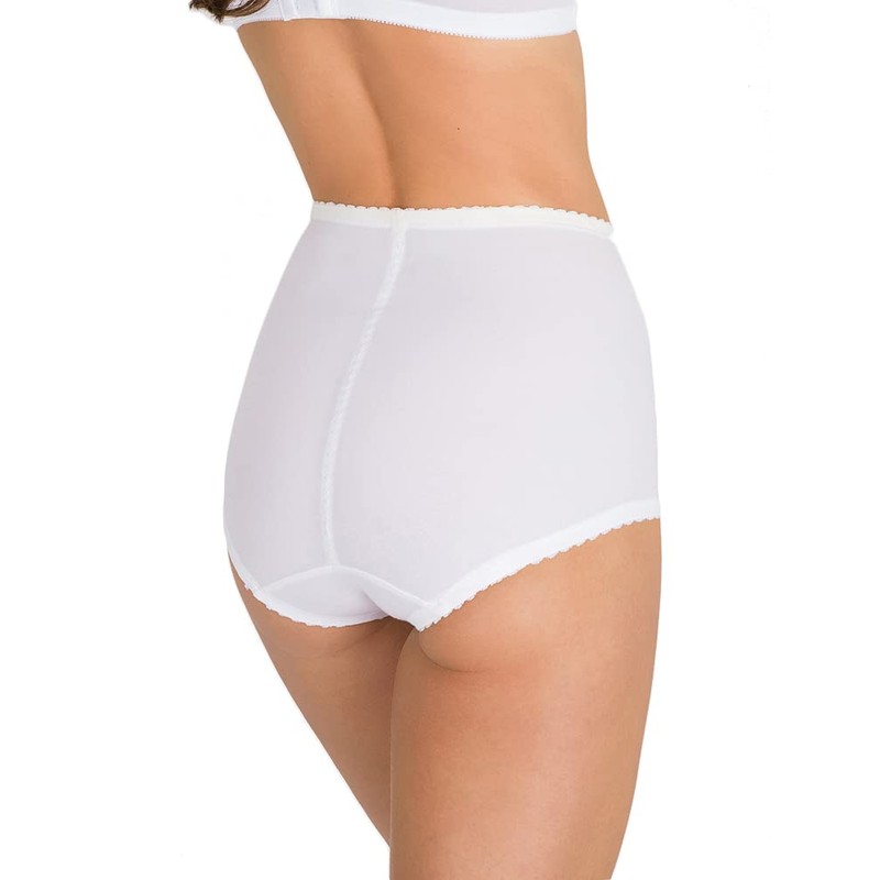Playtex Womens I Can't Believe It's Girdle Brief Shapewear, White,