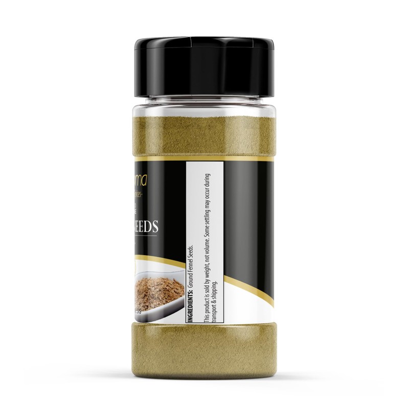 GranAroma Ground Fennel Seeds, Light Anise Flavor, Cooking & Baking