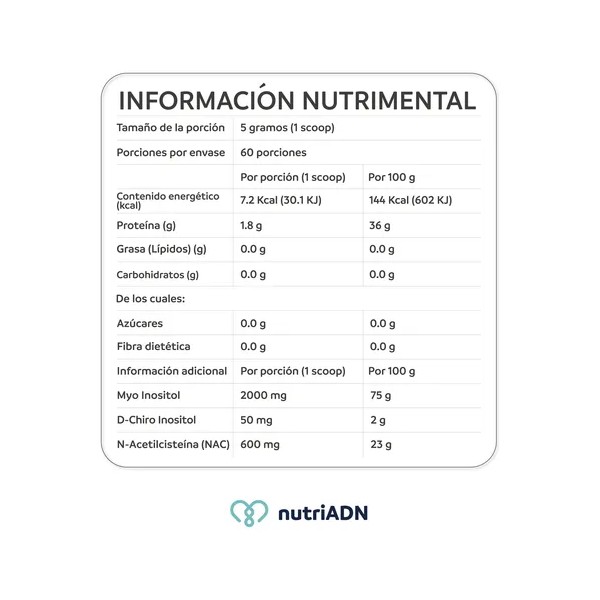 Myo & D- Chiro Inositol + Nac By Nutriadn