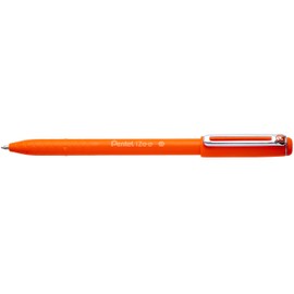 Pentel BX460 iZee Ballpoint Pen 4 Colours Set Including Refills, Assorted Colours, Cap with Metal Clip, Line Width 0.5 mm = Ball Diameter 1.0 mm, Orange/Pink/Light Blue/Purple, Pack of 4 + Refills